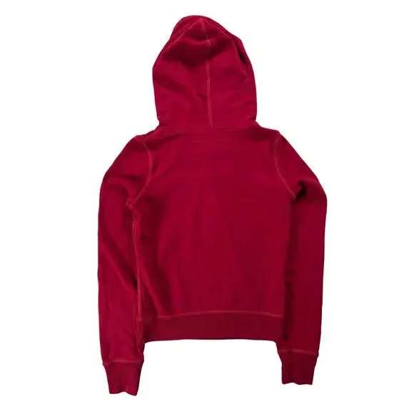 Hollister Womens Small Hoodie Redondo Beach So Cal Red Pockets Sweater - Picture 2 of 7